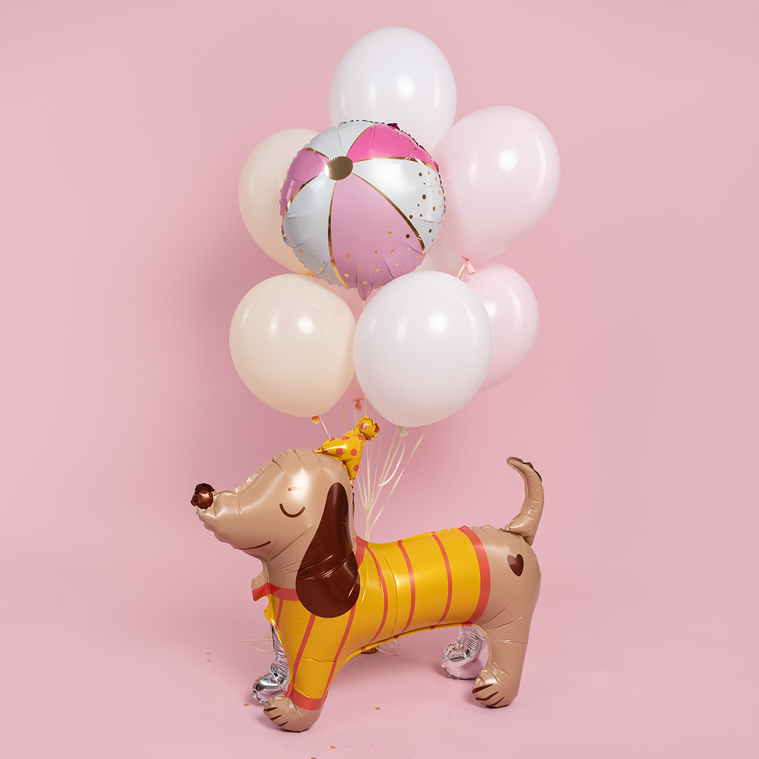 Шар 3D (33''/84 см) Таксик в колпачке, 1 шт. в уп.