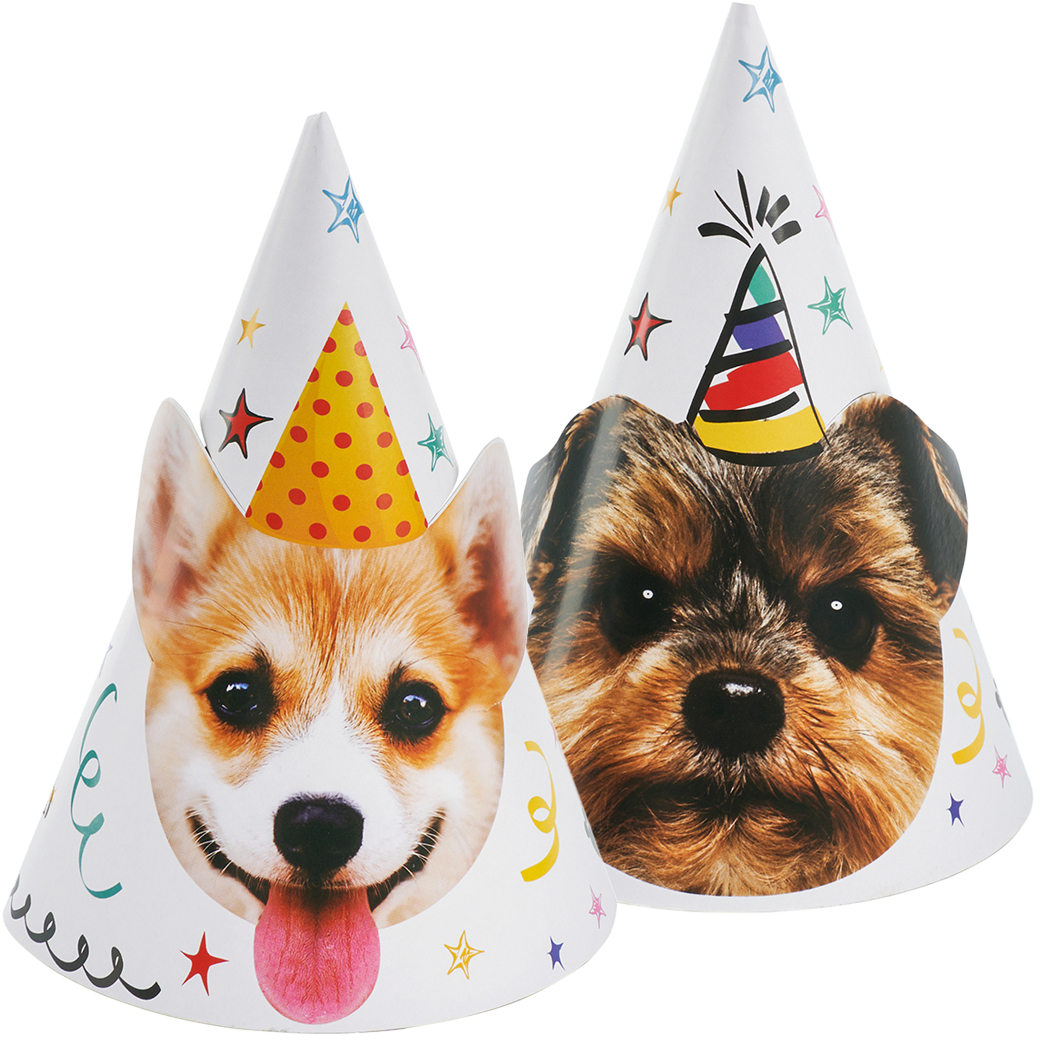 Колпаки, Собачки, 16 см, 6 шт. в упак. 