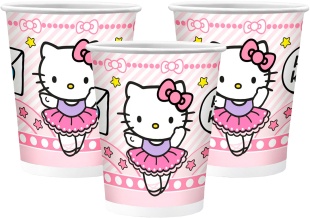 Стаканы (250 мл) Hello Kitty, 6 шт.