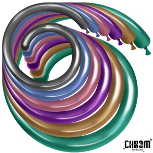 Шар (2''/5 см) ШДМ, Ассорти, хром, 50 шт.