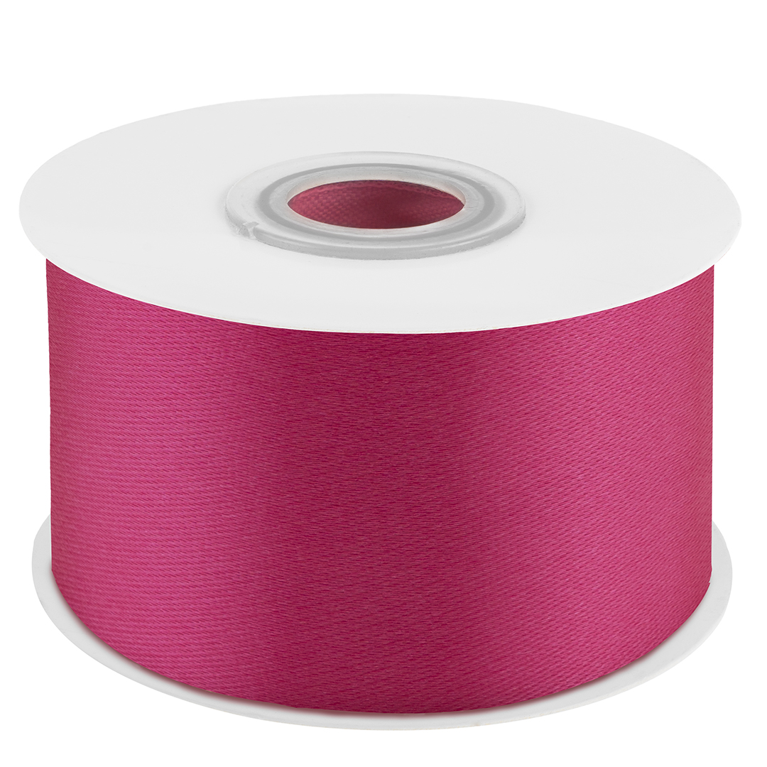 Лента атласная (3,8 см*22,85 м) Фуше, 1 шт.