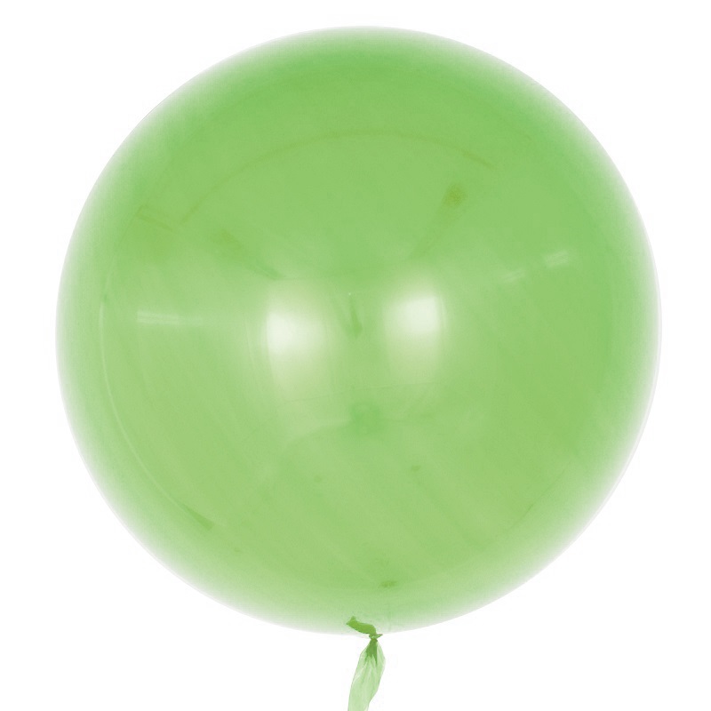 Шар (18''/46 см) Сфера, Deco Bubble, Салатовый, Глянец, 1 шт.