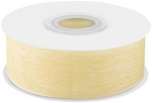 Лента органза (2,5 см*22,85 м) Кремовый, 1 шт.