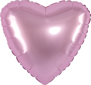 Шар (19''/48 см) Сердце, Мистик, Фламинго, Сатин, 1 шт.