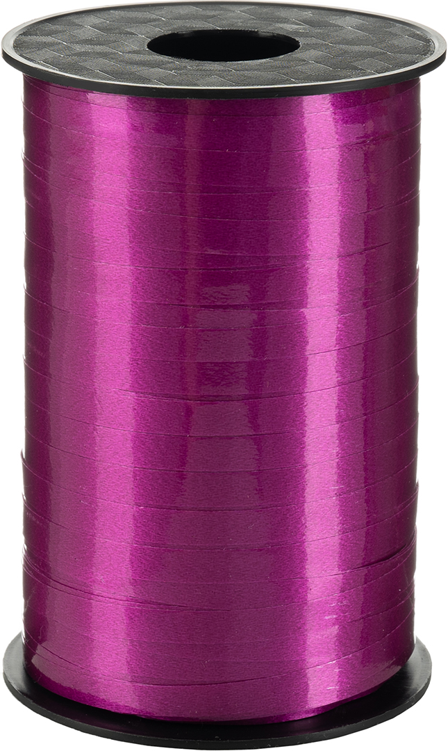 Лента полипропиленовая (0,5 см*250 м) Фуксия, Лаковый, 1 шт.