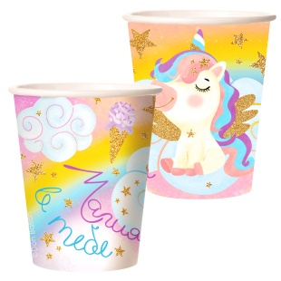 Стаканы (250 мл) Нежный единорог, Градиент, 6 шт.