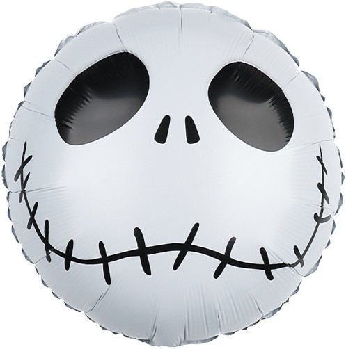 Шар (18''/46 см) Круг, Череп Джек, 1 шт.