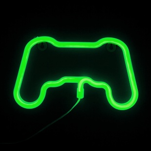 Световая фигура Геймпад, 14*24 см. Зеленый, 1 шт.