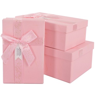 Набор коробок Волшебный праздник, Нежно-розовый, 23*16*9,5 см, 3 шт. в упак. 