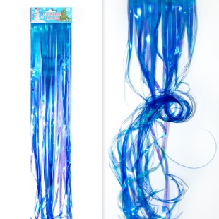 Гирлянда Дождик, Синий, Неон, 20*50 см, 1 шт.