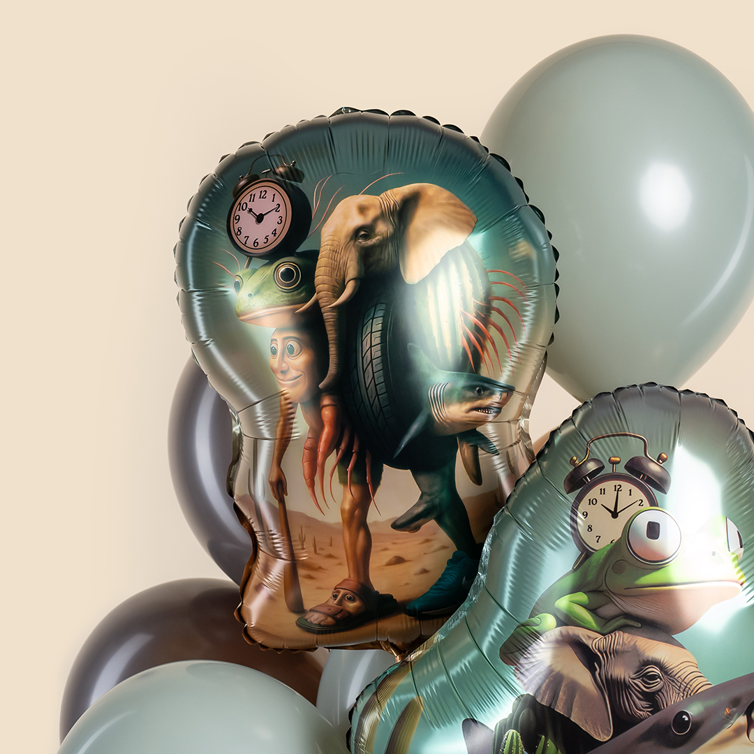 Шар (24''/61 см) Фигура, Мемы, Дизайн №1, 1 шт.