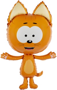 Шар (41''/104 см) Фигура, Котенок Котэ, 1 шт. в уп.