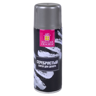 Спрей для декора, 250 мл, 50 г, Серебро, 1 шт. 