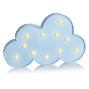 Световая фигура Облако, 18,5*29,5*3,3 см. Голубой, 1 шт.