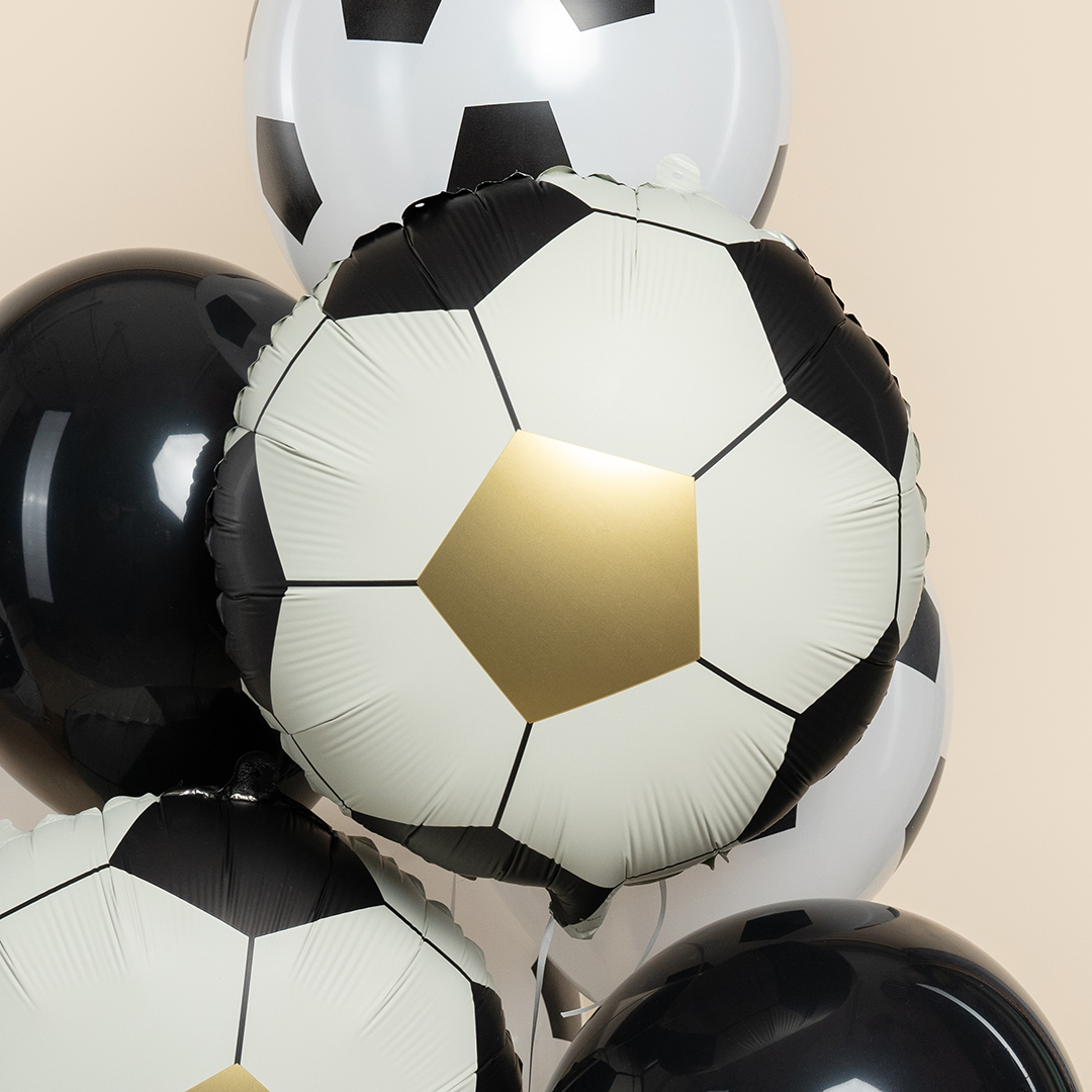 Шар (18''/46 см) Круг, Футбольный мяч, Сатин, 1 шт.