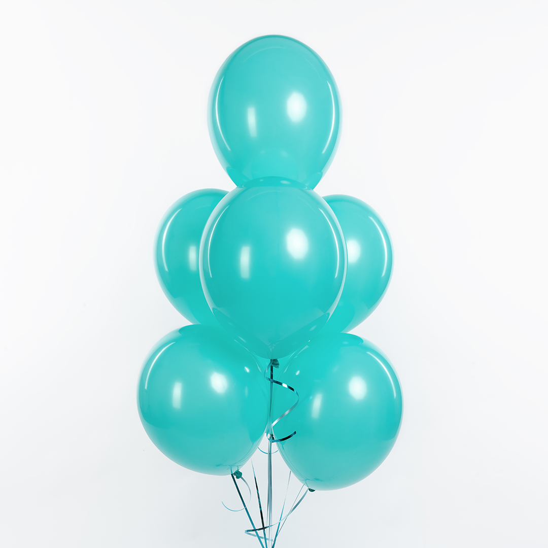 Шар (12''/30 см), Карибский голубой, пастель, 100 шт.