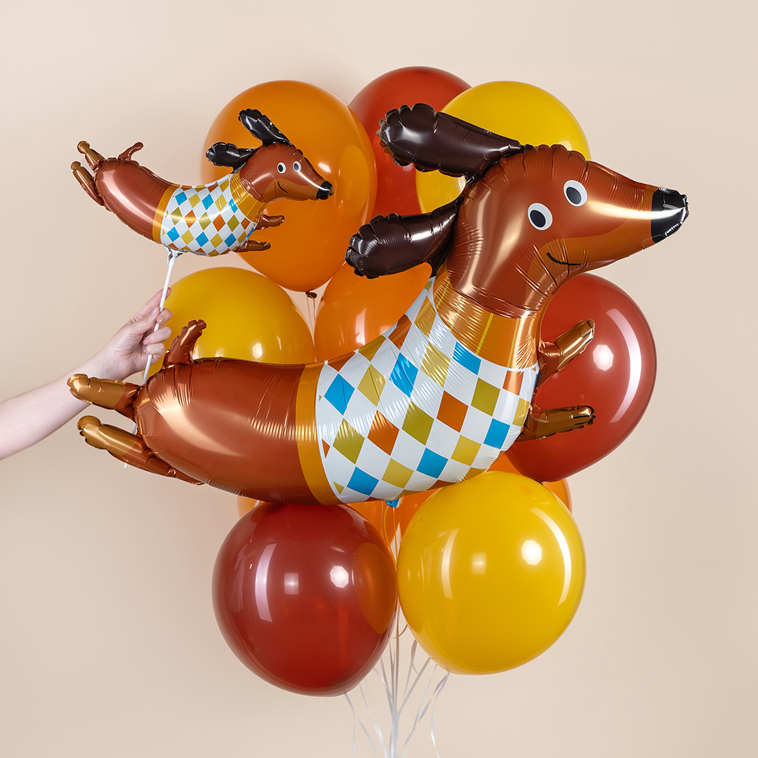 Шар (42''/107 см) Фигура, Таксик в свитере, 1 шт.