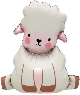 Шар (30''/76 см) Фигура, Милая овечка, Сатин, 1 шт.