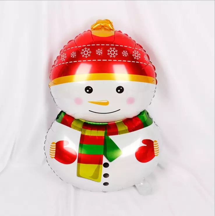 Шар (32''/81 см) Фигура, Счастливый снеговик, 1 шт.