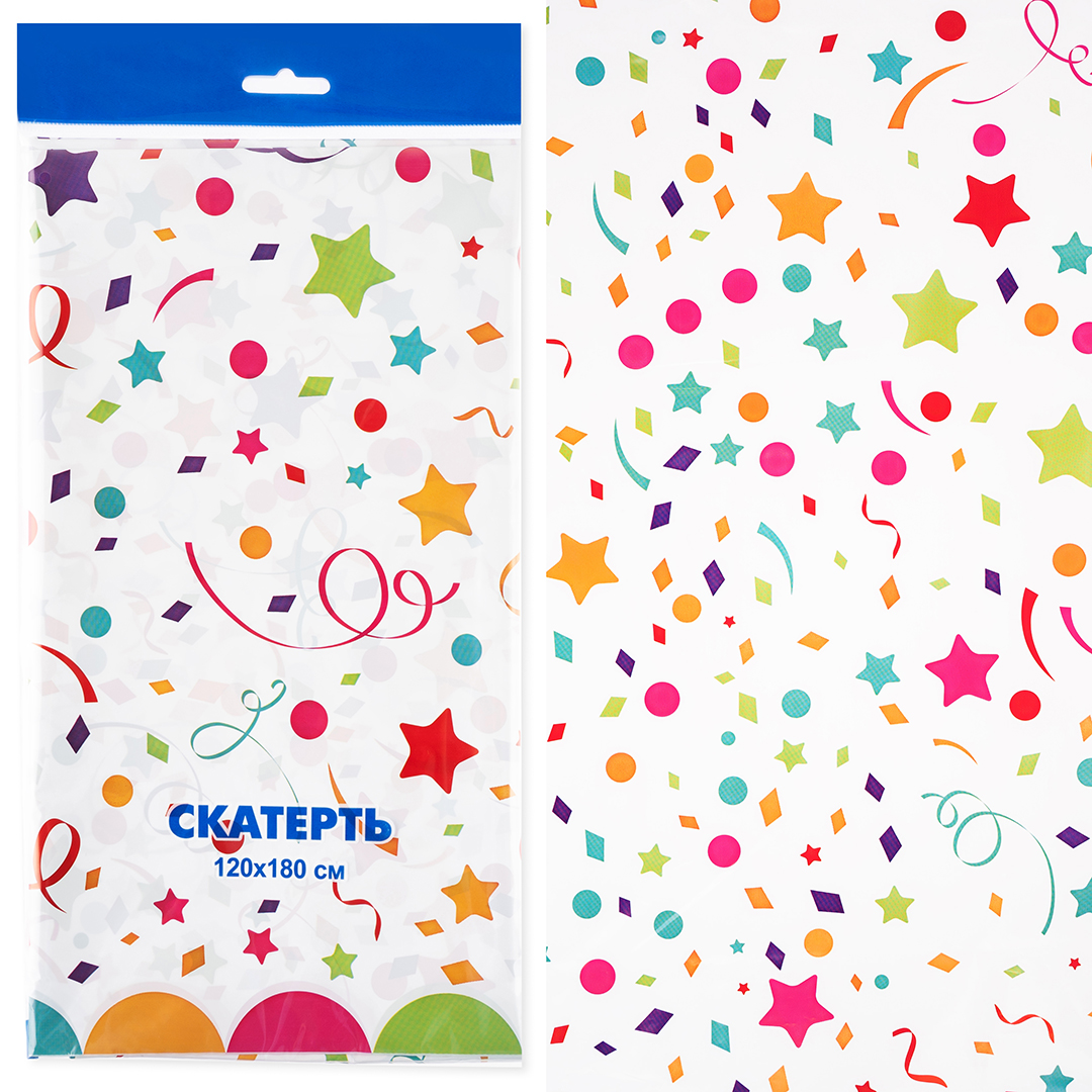 Скатерть одноразовая, Карнавалия, 120*180 см, 1 шт.