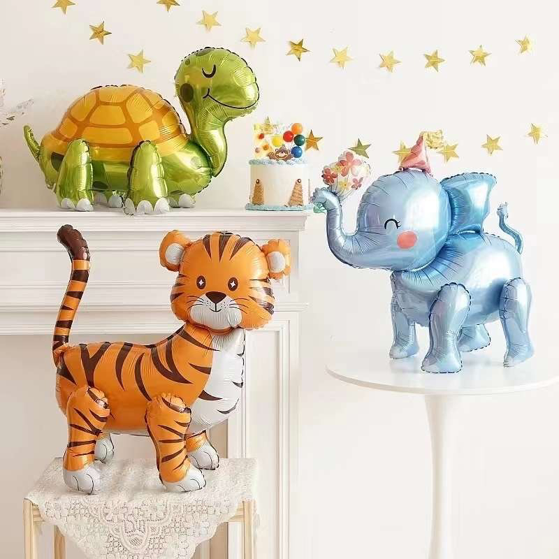 Шар 3D (23''/58 см) Фигура, Тигр, 1 шт. в уп.
