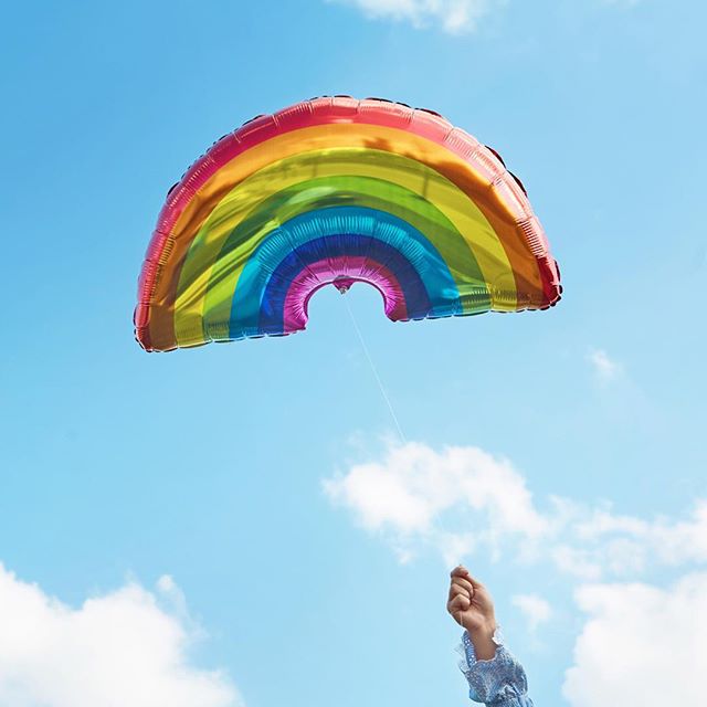 Шар (36''/91 см) Фигура, Радуга, 1 шт.