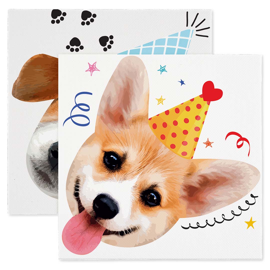 Сервировочные салфетки, Собачки, 33*33 см, 20 шт.