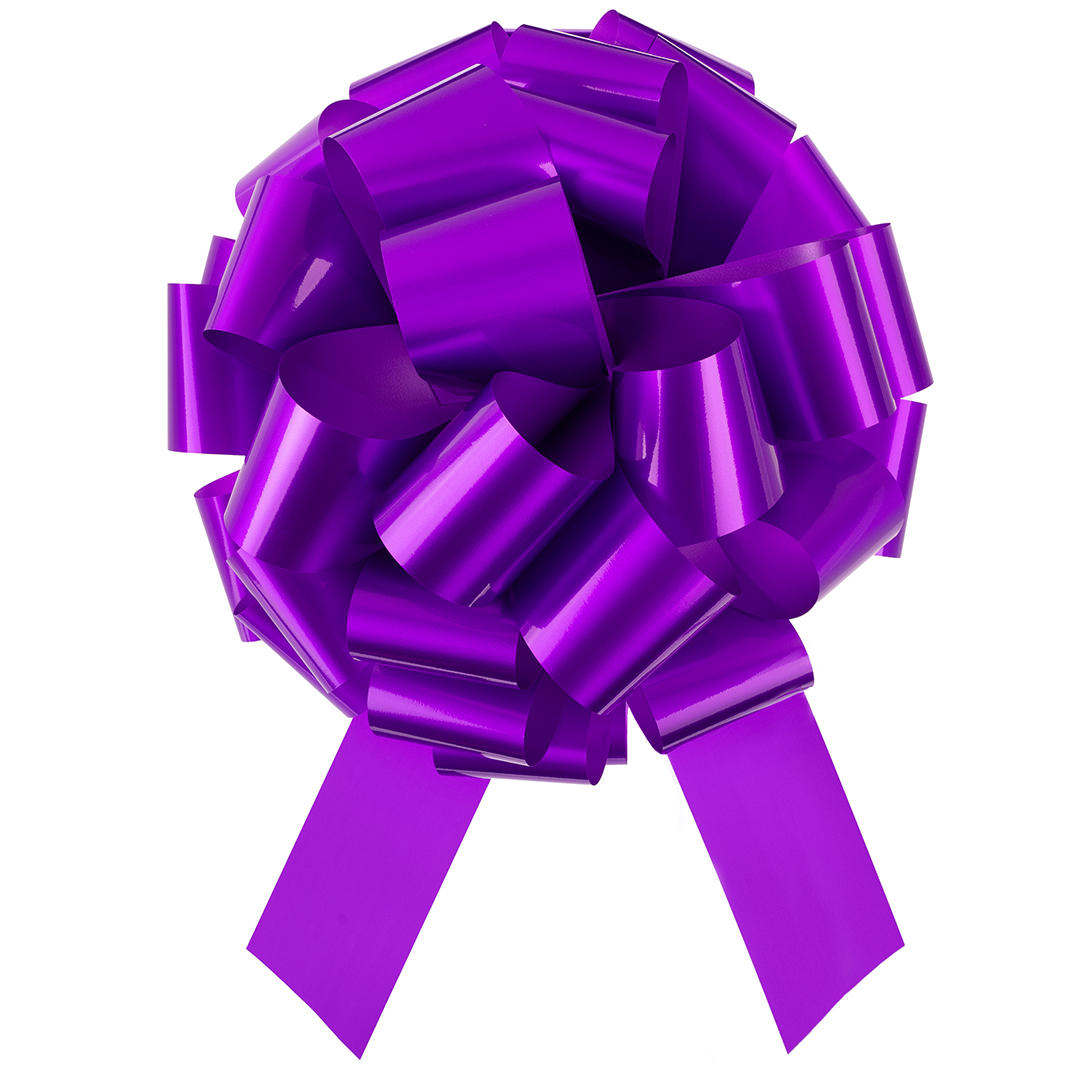Бант Шар, Фиолетовый, Лаковый, 36 см, 1 шт. в упак.  Бант Шар, Фиолетовый, Лаковый, 36 см, 1 шт. в упак.