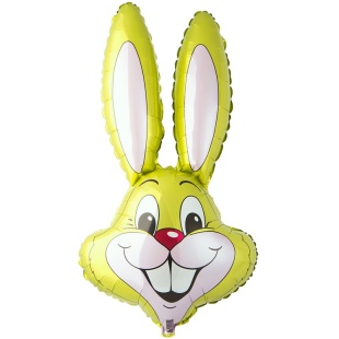 Шар (35''/89 см) Фигура, Заяц, Светло-зеленый, 1 шт.