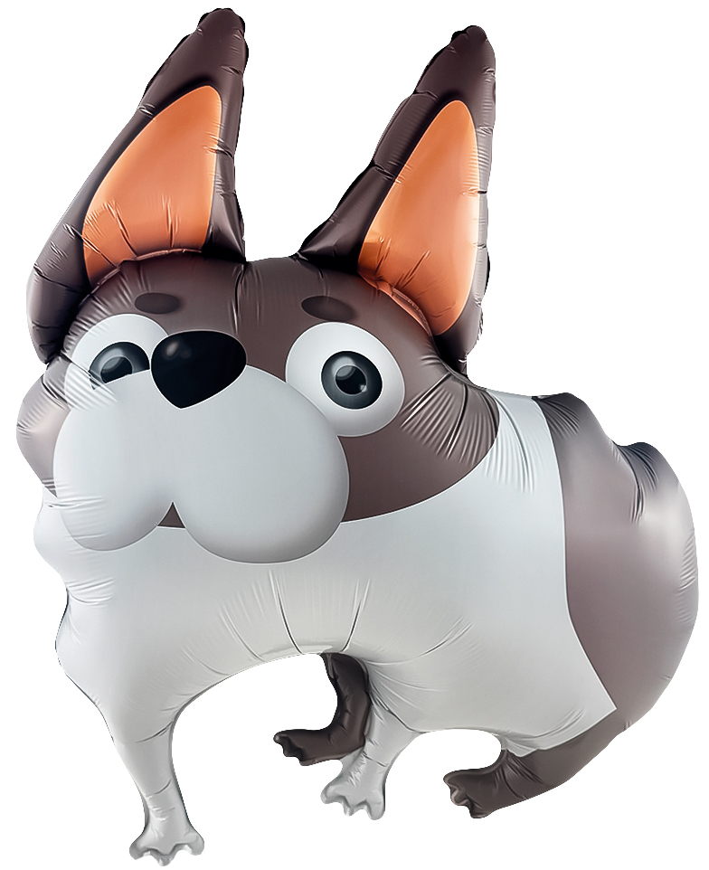 Шар (35''/89 см) Фигура, Бульдог, 1 шт.