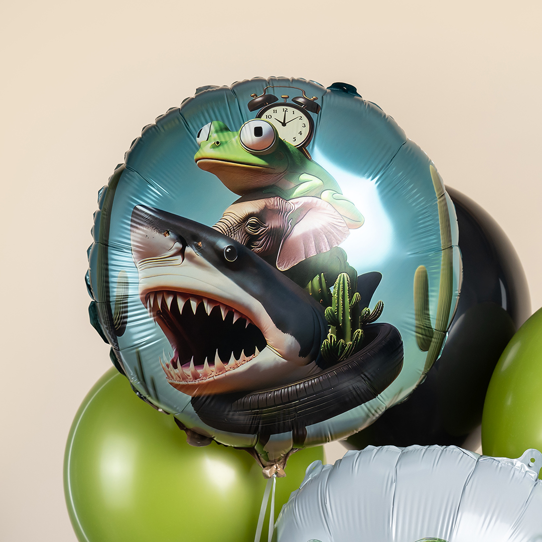 Шар (18''/46 см) Круг, Мемы, Дизайн №2, 1 шт.