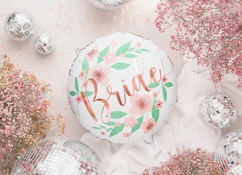 Шар (18''/46 см) Круг, Bride, 1 шт.