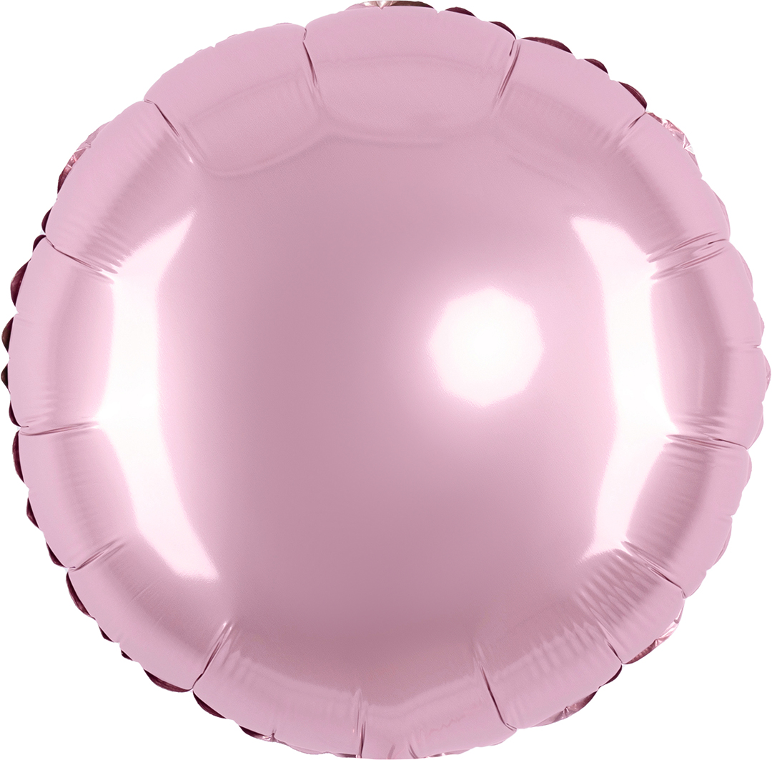 Шар (18''/46 см) Круг, Розовый, Макарунс, 1 шт.