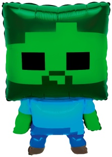 Шар (26''/66 см) Фигура, Пиксельный зомби, 1 шт.