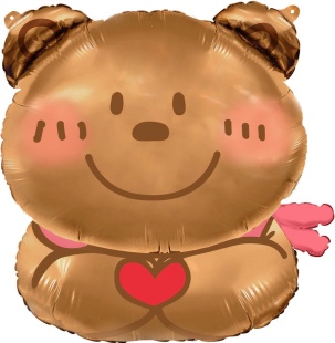 Шар (30''/76 см) Фигура, Влюбленный мишка, 1 шт.