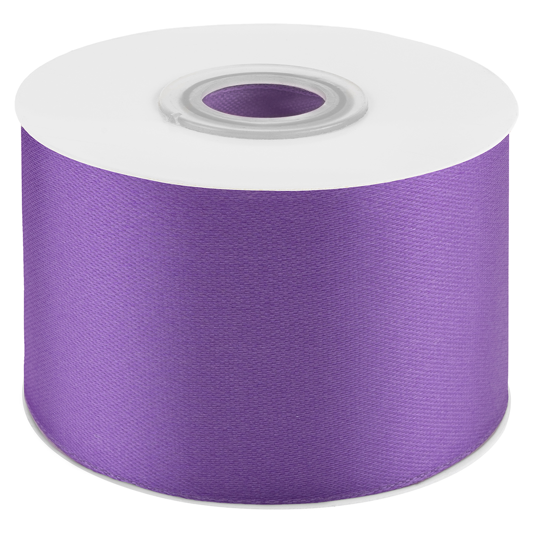 Лента атласная (5 см*22,85 м) Лаванда, 1 шт.