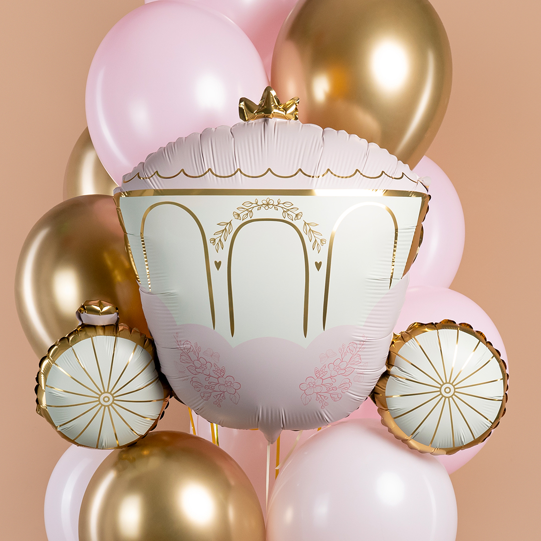 Шар (34''/86 см) Фигура, Карета принцессы, 1 шт.