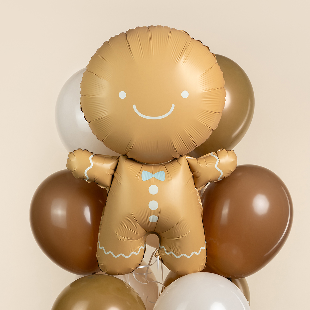 Шар (32''/81 см) Фигура, Пряничный человечек, Сатин, 1 шт. в уп.