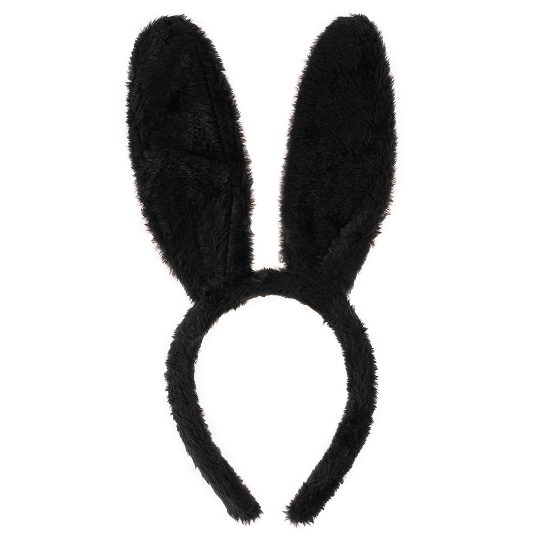 Ободок, Зайка, Черный, 1 шт. 