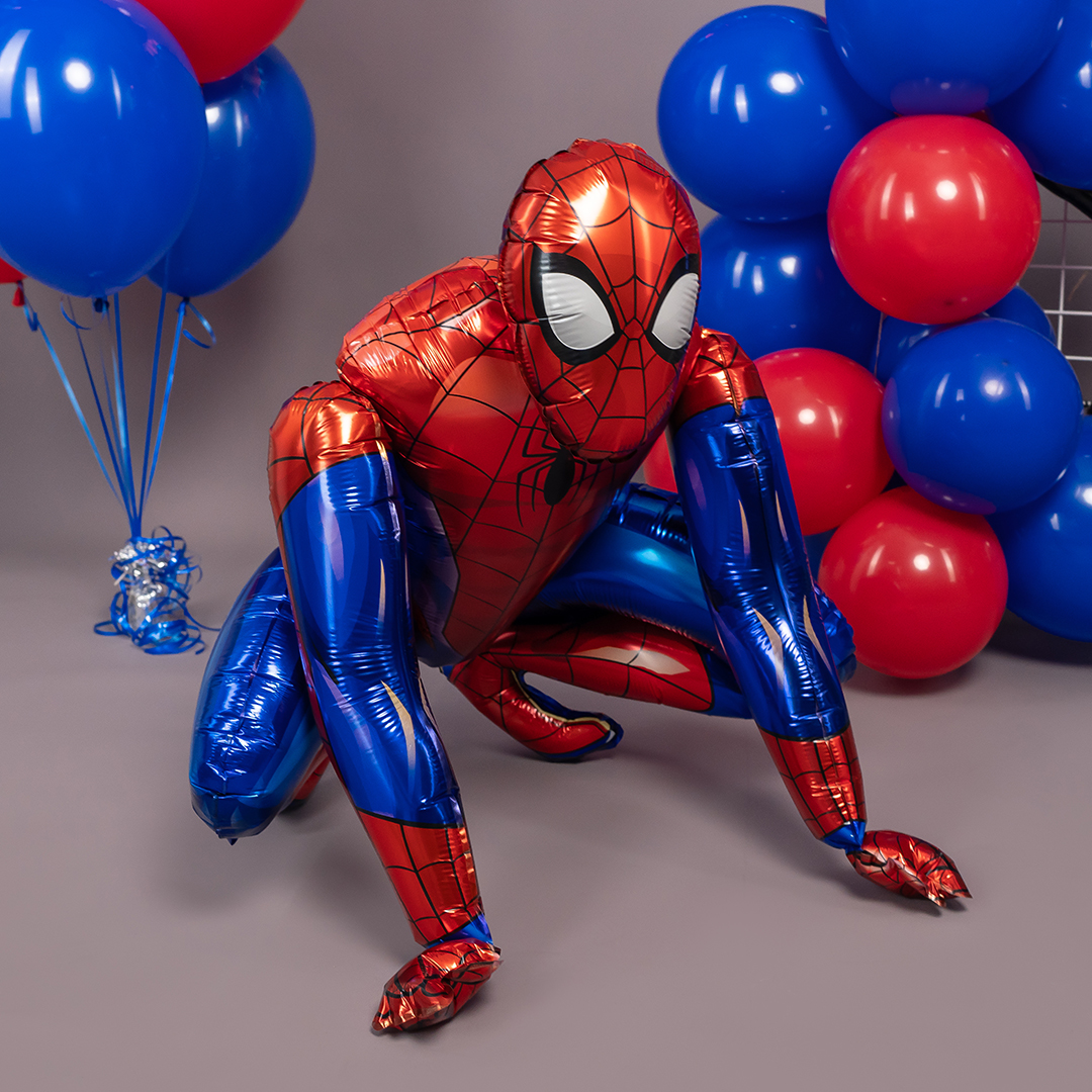 Шар 3D (22''/56 см) Фигура, Человек Паук, 1 шт. в уп.