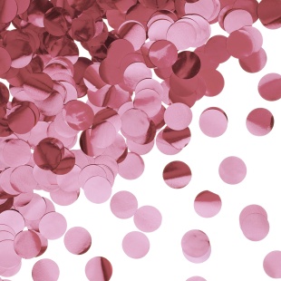 Конфетти фольга Круг, Светло-розовый, Металлик, 2 см, 50 г.