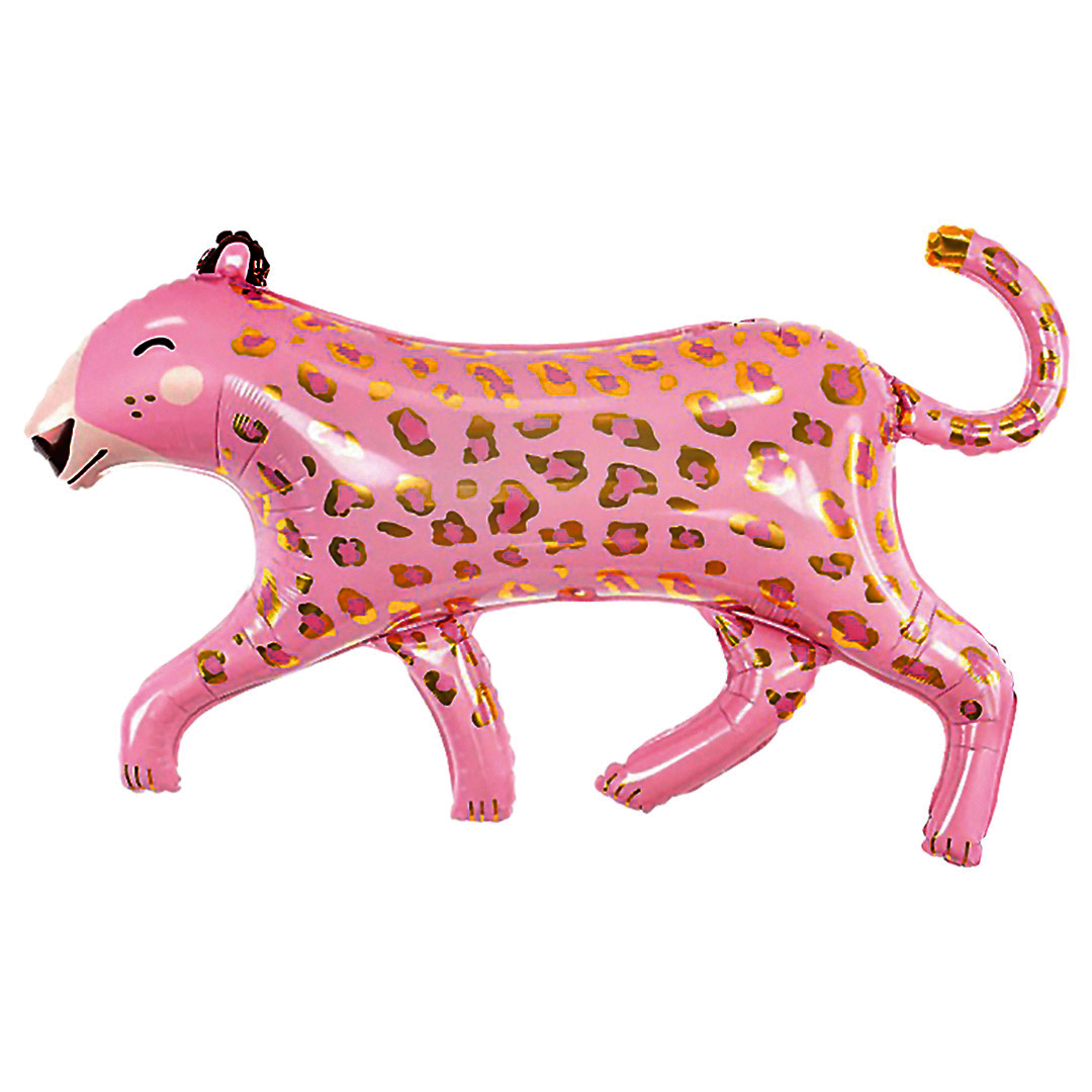 Шар (37''/94 см) Фигура, Розовая пантера, Розовый, 1 шт. в уп.