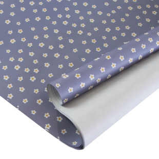 Упаковочная бумага 80гр (0,7*1 м) Ромашки, 10 шт.
