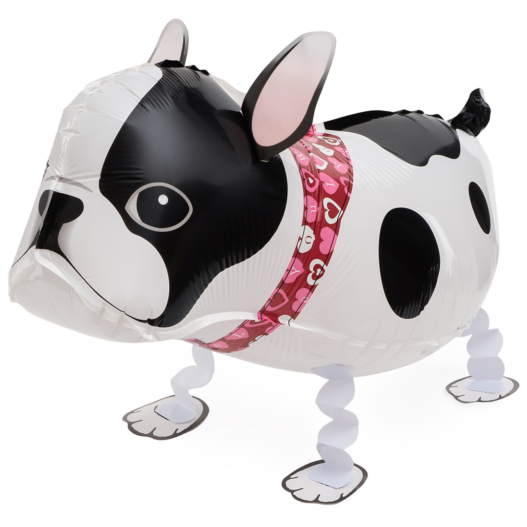 Шар 3D (24''/61 см) Ходячая Фигура, Бульдог, 1 шт.