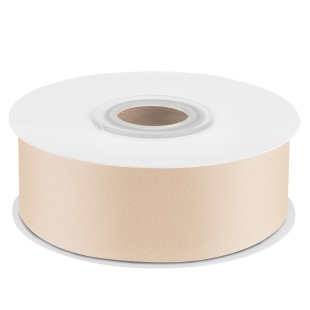 Лента атласная (2,5 см*22,85 м) Светлое золото, 1 шт.