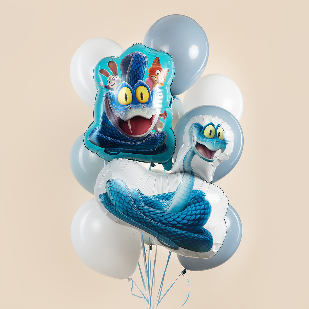 Шар (29''/74 см) Фигура, Добрый Змей, 1 шт.