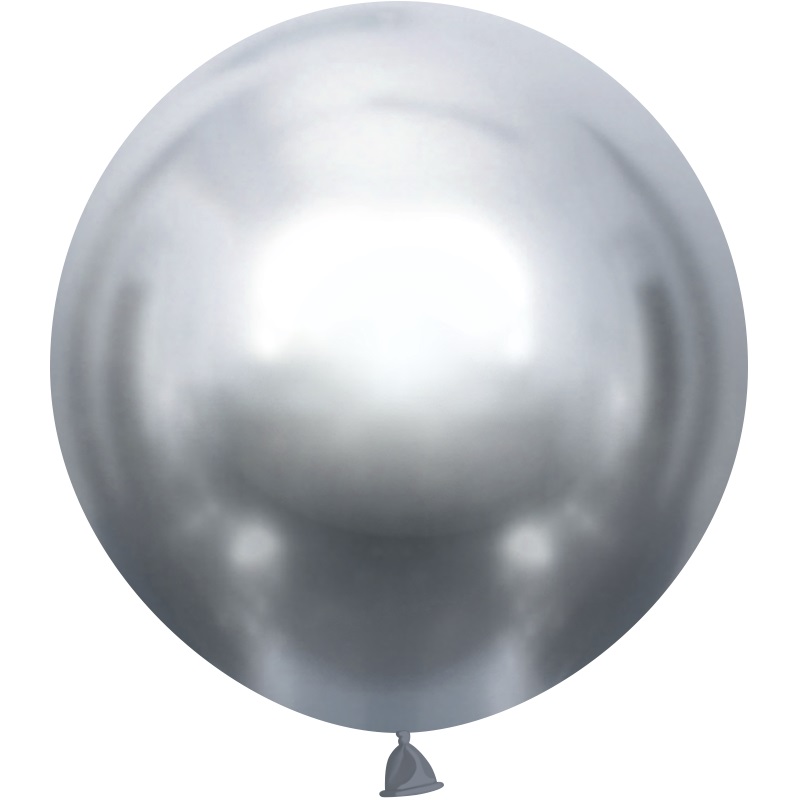 Шар (36''/91 см) Серебро, хром, 1 шт.