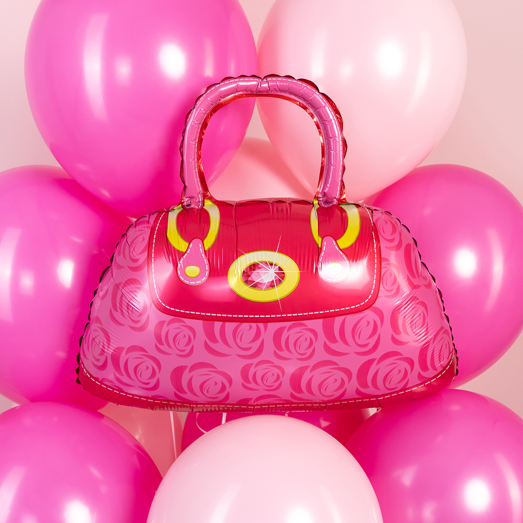 Шар (22''/56 см) Фигура, Сумочка, Розовый, 1 шт.