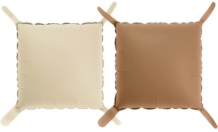 Шар (19''/48 см) Блок, Кофе/Белый песок, Сатин, 1 шт.