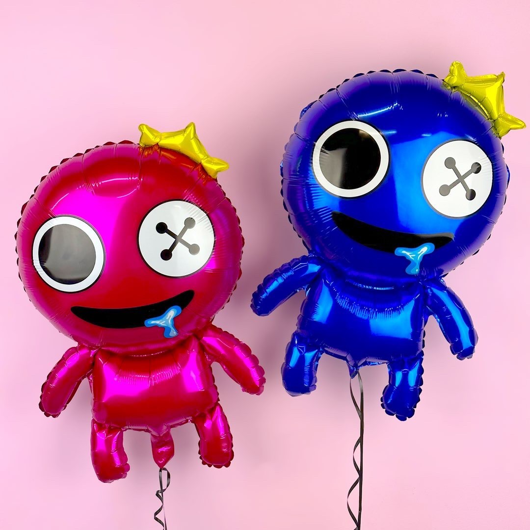 Шар (27''/69 см) Фигура, Радужные друзья, Синий, 1 шт.